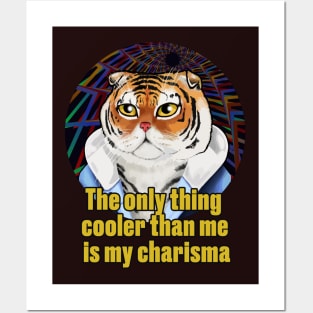 Funny Tiger Cat Posters and Art